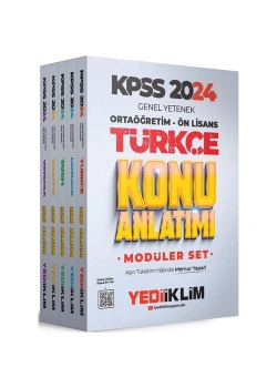 2024 Kpss  Gy Ortaöğretim Önlisans Konu Anlatım Modüler Seti 5 Li  Yediiklim