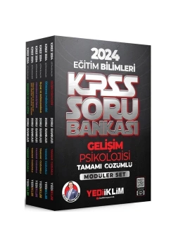 Kpss 2024 Eğitim Bilimleri Modüler Soru Bankası Seti 6 Lı  Yediiklim