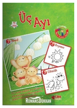 Üç Ayı Masal Boyama Etkinlik Üçü Birarada Mikro Kitap-Çilek Kitap