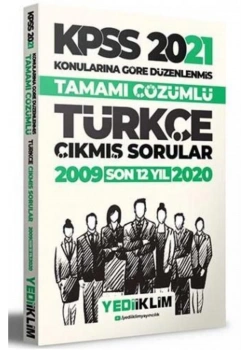 2021 Kpss 2009-2020 Türkçe Çıkmış Çözümlü Sorular Yediiklim