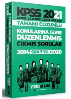 Kpss 2021 Gy Gk 2014-2020 Çıkmış Sorular Çözümlü  Yediiklim