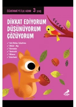 Dikkat Ediyorum Düşünüyorum Çözüyorum 3 Yaş  Erdem