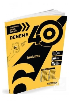 6.Sınıf İngilizce 40 Deneme Hızyayın