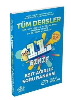 Murat 3372 -11.Sınıf Tüm Dersler Eşit Ağırlık Soru Bankası