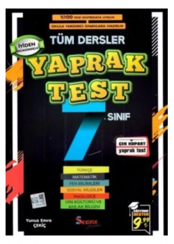 7.Sınıf Tüm Dersler Yaprak Test Seans