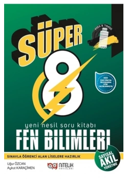 Nitelik 8.Sınıf Fen Bilimleri Soru Kitabı  Süper 8