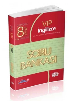Editör 8.Sınıf Vip İngilizce Soru Bankası
