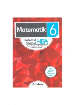Tudem 6.Sınıf Matematik Kazanım Odaklı Hba