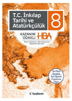 Tudem 8.Sınıf İnkılap Tarihi Kazanım Odaklı Hba
