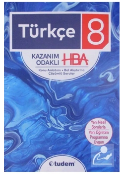 Tudem 8.Sınıf Türkçe Kazanım Odaklı Hba