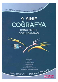 Esen 9.Sınıf Coğrafya Konu Özetli Soru Bank