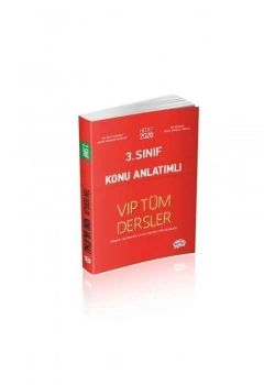 Editör 3.Sınıf Vip Tüm Dersler Konu Anlatımlı