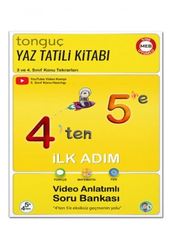 Tonguç 4 Ten 5 E Türkçe Matematik Fen Hazırlık Kitabı