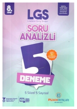 8.Sınıf Lgs 5 Deneme Puanyayinlari