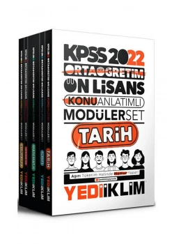 2022 Kpss Ortaöğretim Önlisans Konu Anlatımlı Modüler Set 5 Li  Yediiklim
