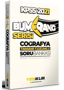 Kpss Coğrafya Bumerang Çözümlü Soru Bankası Yediiklim