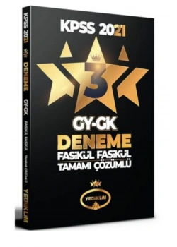 2021 Kpss Gyg K 3 Yıldız Çözümlü Fasikül 3 Deneme  Yediiklim