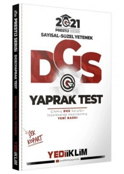 Dgs 2021 Sayısal Sözel Yaprak Test