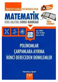 Matematik Polinomlar Çarpanlara Ayırma İkinci Dereceden  Denklemler Soru Bankası  Çap