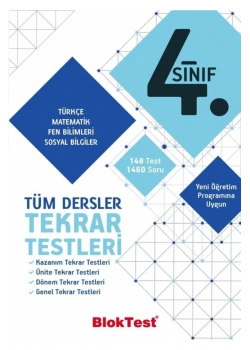 Bloktest  4.Sınıf Tüm Dersler Tekrar Testleri