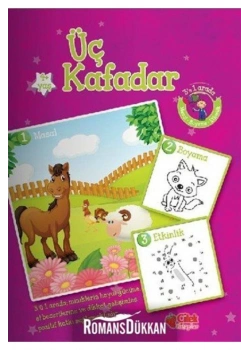 Yeşil Tavuk İle Pamuk Masal Boyama Etkinlik Üçü Birarada Mikro Kitap-Çilek Kitap