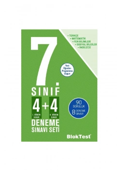 Bloktest 7.Sınıf 4+4 Deneme Sınavı