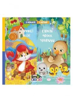 2 Hikaye 1 Kitap Çizmeli Kedi-Çirkin Ördek Yavrusu Limon Kids