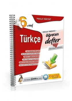 6.Sınıf Türkçe Öğreten Defter Çanta