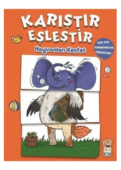 Karıştır Eşleştir Hayvanları Keşfet  Sincap Kitap