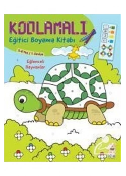 Kodlamalı Eğitici Boyama Eğlenceli Hayvanlar 5-6 Yaş  Seviye 1    Sincap  Kitap