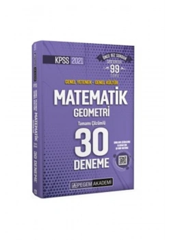 Pegem 2021 Kpss Gy Gk Matematik Geometri 30 Çözümlü Deneme