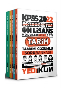 2022 Kpss Ortaöğretim Önlisans Modüler Soru Bankası Seti 5 Li  Yediiklim