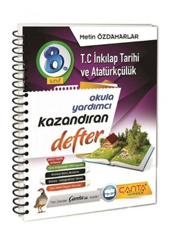 Çanta 8.Sınıf İnkılap Tarihi Kazandıran Defter