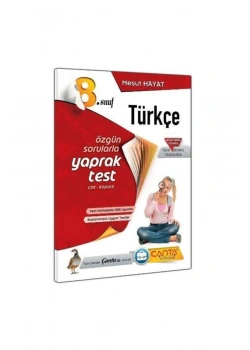 8.Sınıf Türkçe Yaprak Test   Çanta