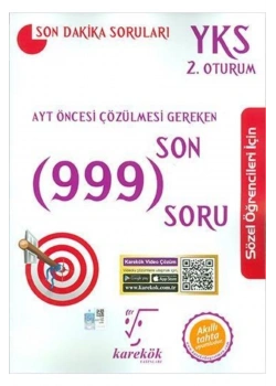 Yks 2.Oturum Sözel 999 Soru Bankası   Karekök