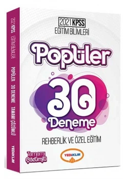 2021 Kpss Eğitim Bilimleri Popüler Rehberlik 30 Deneme Yediiklim