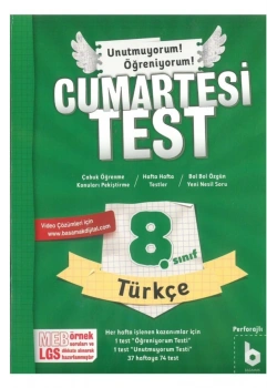 Basamak 8.Sınıf Türkçe Cumartesi Test