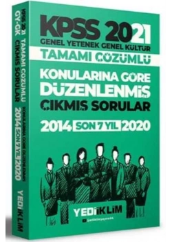 Kpss Gy Gk 2016-2020 Çıkmış Çözümlü Sorular Yediiklim