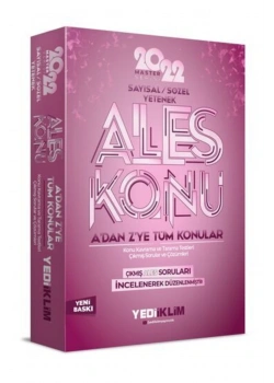 Ales 2022 Konu Anlatım  Yediiklim