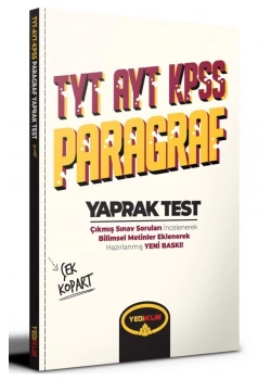 Tyt Ayt Kpss Paragraf Yaprak Test Yediiklim