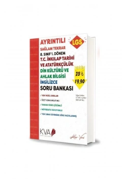 *Kampanya* Lgs 1.Dönem 8.Sınıf İnkılap Tar.İngilizce Din Kült. Soru Ban.2020 Kva