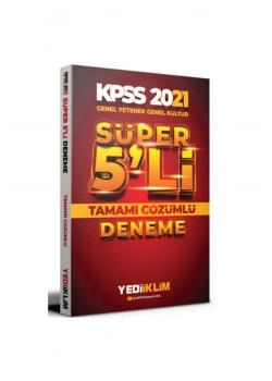 2021 Kpss Gy Gk Süper 5 Li Çözümlü Deneme Yediiklim