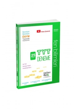 Tyt Fen Bilimleri 25 Deneme Üçdörtbeş Yayınları