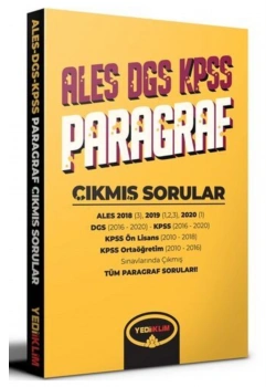 Ales Dgs Kpss Paragraf Çıkmış Sorular Yediiklim