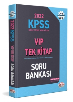 Editör 2022 Kpss Gy Gk Vip Tek Kitap Soru Bankası
