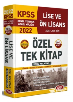 Data 2022 Kpss Lise Önlisasn Özel Tek Kitap Konu Anlatım