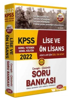 Data 2022 Kpss Lise Önlisans Gy Gk Çözümlü Soru Bankası