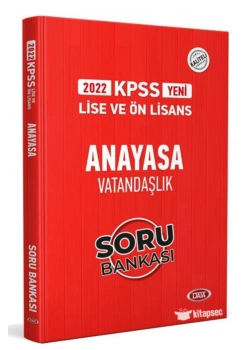 Data 2022 Kpss Lise Önlisans Anayasa Vatandaşlık Soru Bankası