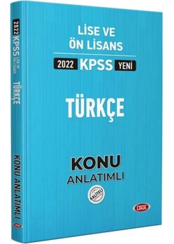 Data 2022 Kpss Lise Önlisans Türkçe Konu Anlatımlı
