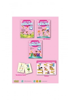 4.Sınıf Easy Plus Englısh Set 3 Kitap + Flash Kart   Selimer